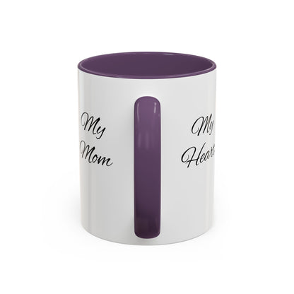 Mothers Day Mug Accent Coffee Mug (11, 15oz) The Heart Behind My Scrubs