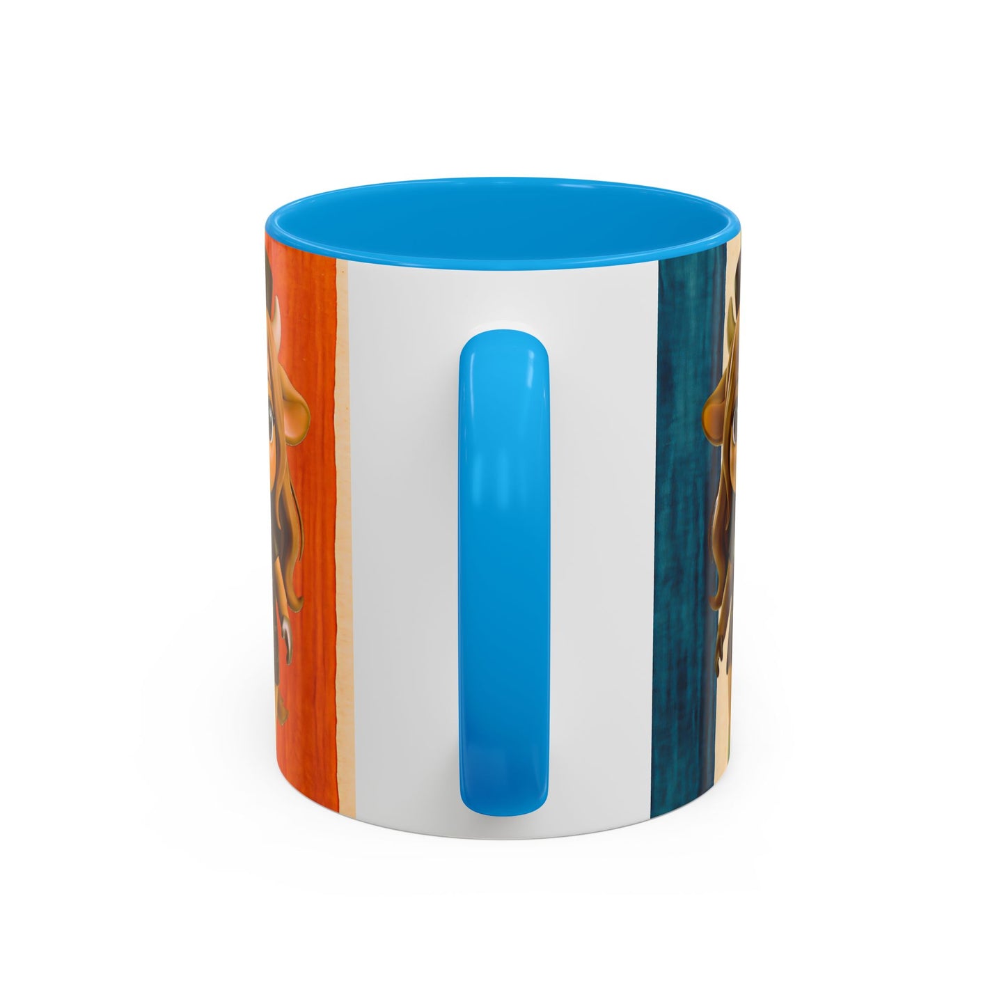 Cute Nurse Calf Coffee Mug – Colorful Striped 11oz/15oz Gift for Nurses & Vet Techs