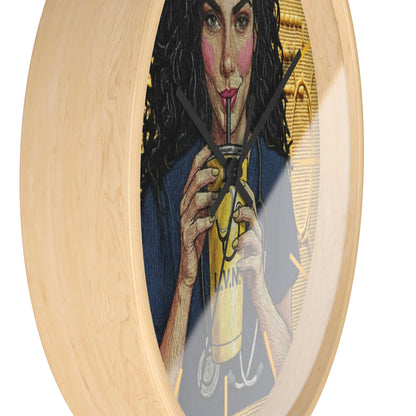 Nurse LVN Coffee Wall Clock — Cute Healthcare Worker Gift