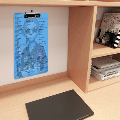 Galactic RN Clipboard — Sci‑Fi Nurse with Quick‑Check Charts