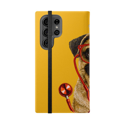 Pug Nurse Flip Phone Case – Cute Medical Phone Cover