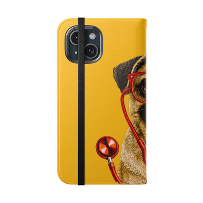 Pug Nurse Flip Phone Case – Cute Medical Phone Cover