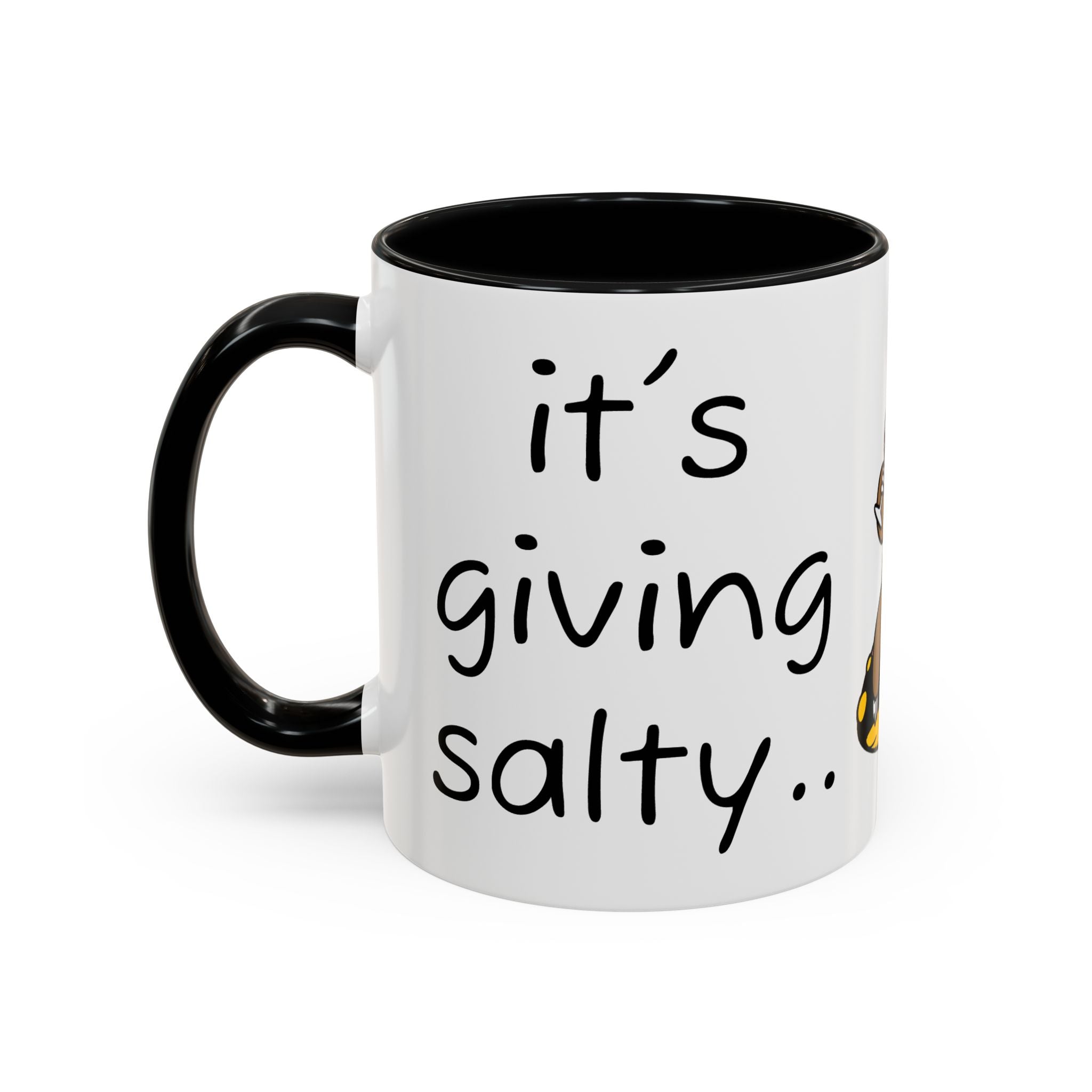 Nurse Sloth Coffee Mug — "it's giving Salty... Like Saline" Accent Mug