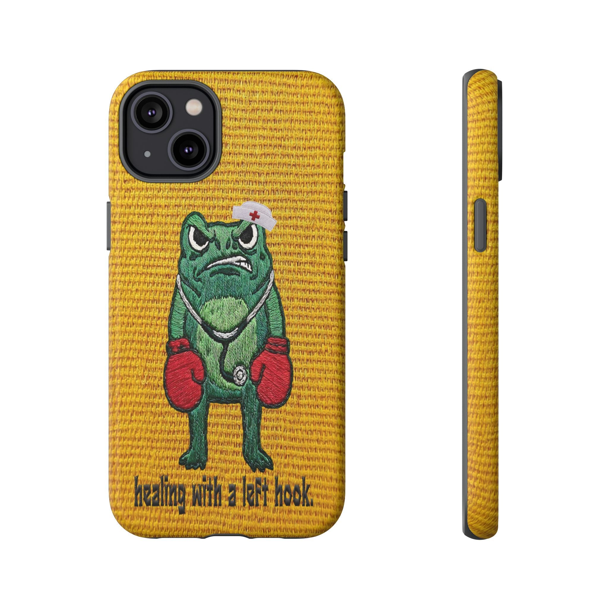 Tough Cases: 'Healing With a Left Hook' Boxing Nurse Phone Case