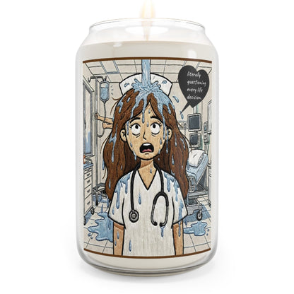 Nurse Life Soy Candle — Questioning Everything: Code Flood Candle (13.75oz)