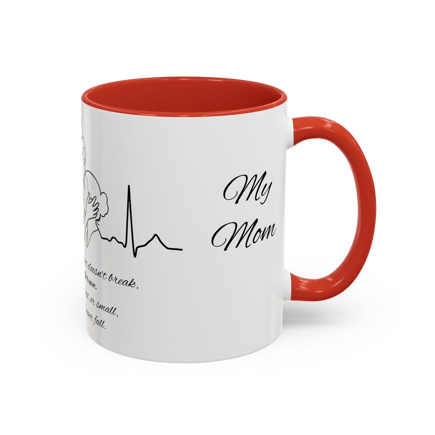 Mothers Day Mug Accent Coffee Mug (11, 15oz) The Heart Behind My Scrubs