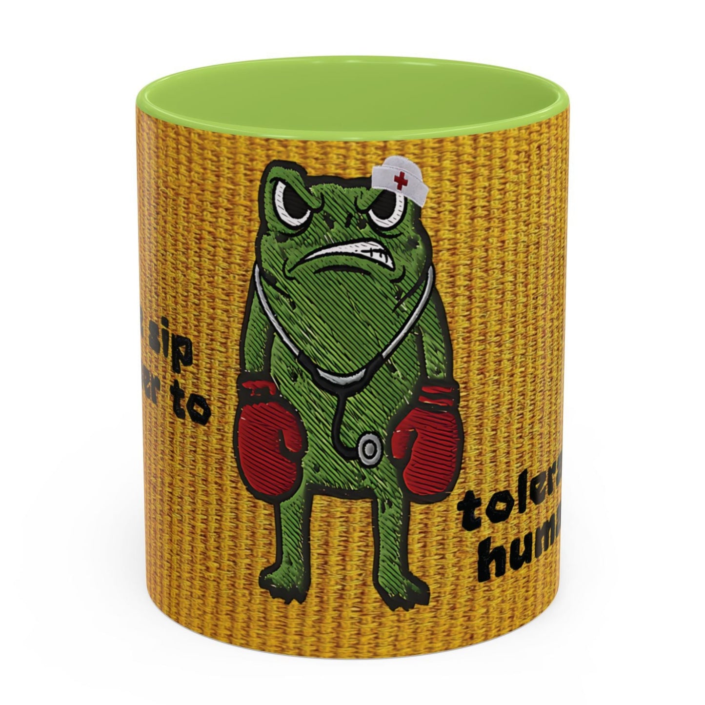 Boxing  Nurse Frog Coffee Mug (11, 15oz)