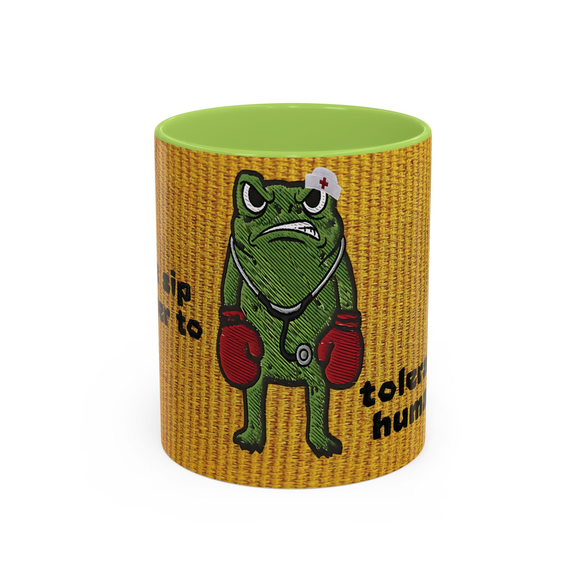 Boxing  Nurse Frog Coffee Mug (11, 15oz)