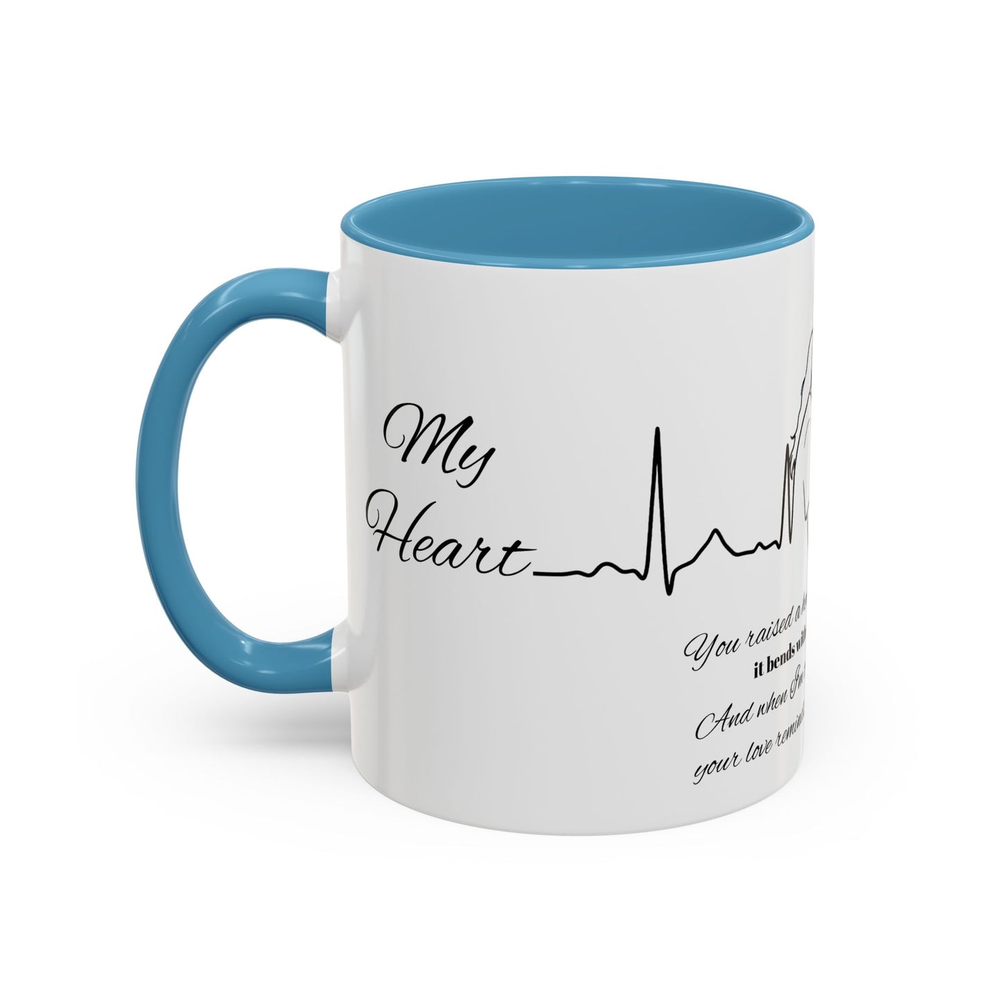 Mothers Day Mug Accent Coffee Mug (11, 15oz) The Heart Behind My Scrubs
