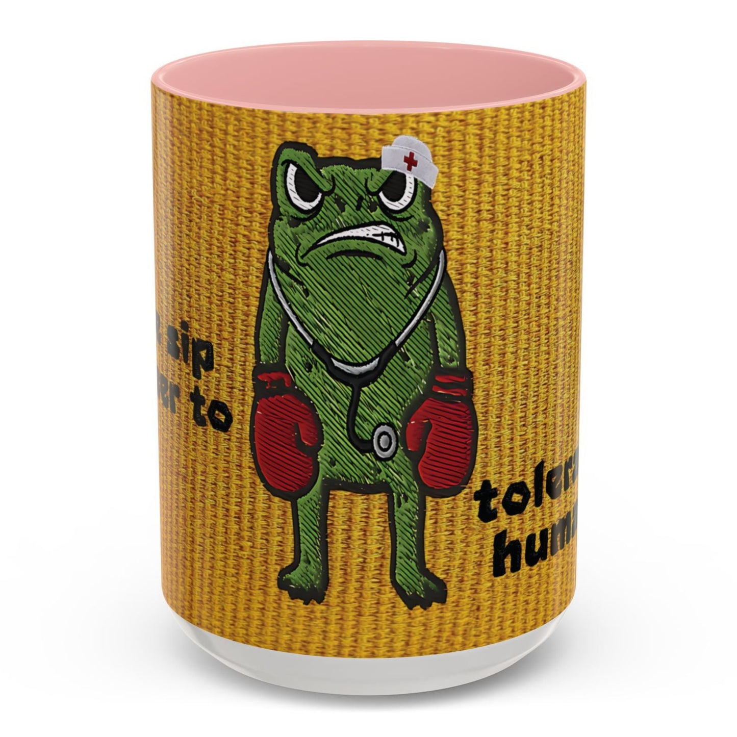 Boxing  Nurse Frog Coffee Mug (11, 15oz)