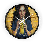 Wall Clock —RN Nurse Drinking  Illustration | Gift for Nurses