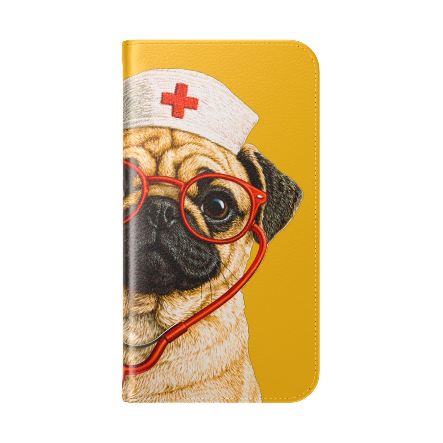 Pug Nurse Flip Phone Case – Cute Medical Phone Cover