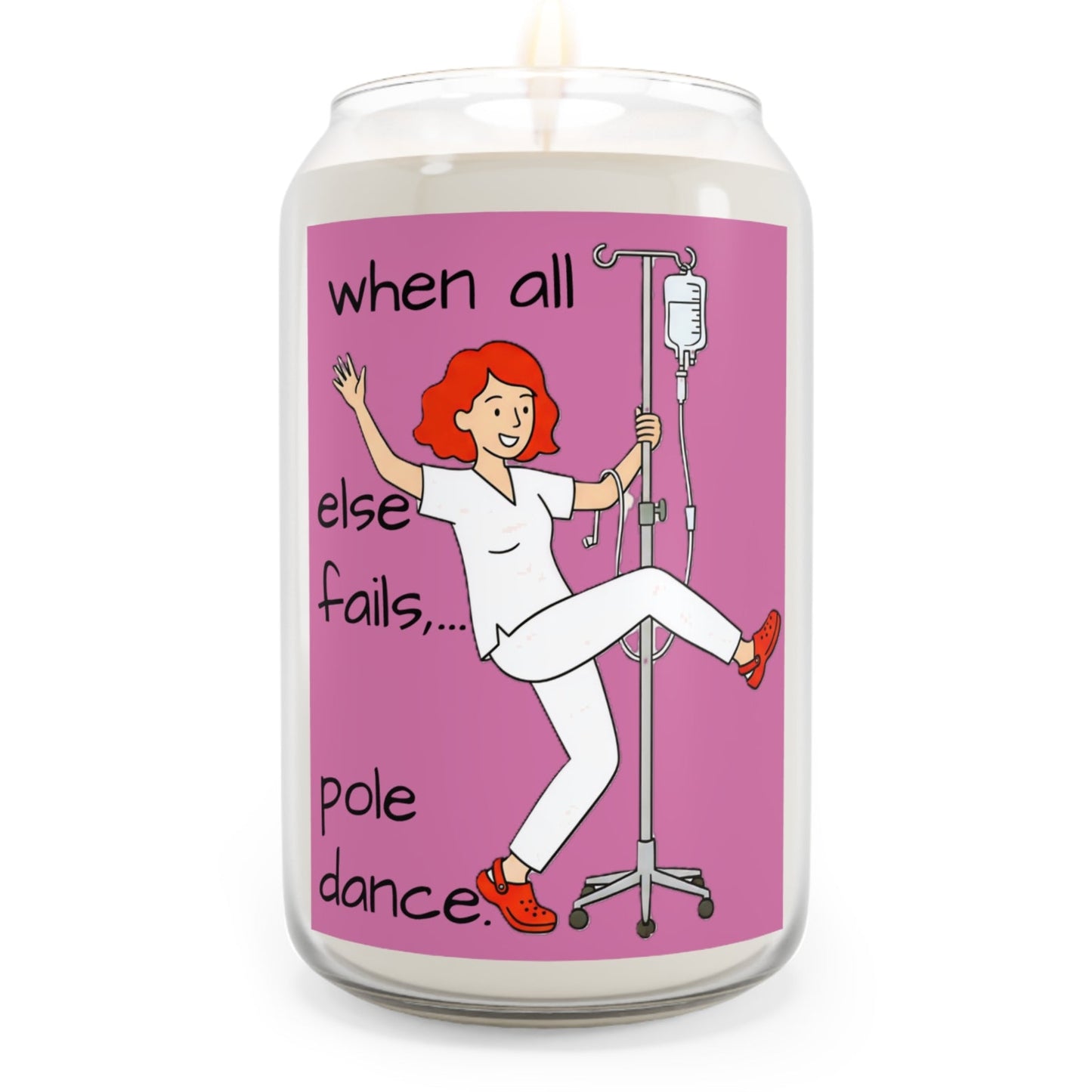 Nurse Pole Dancing Scented Soy Candle — 13.75 oz