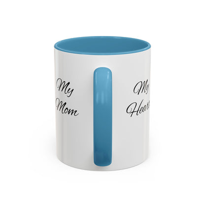 Mothers Day Mug Accent Coffee Mug (11, 15oz) The Heart Behind My Scrubs