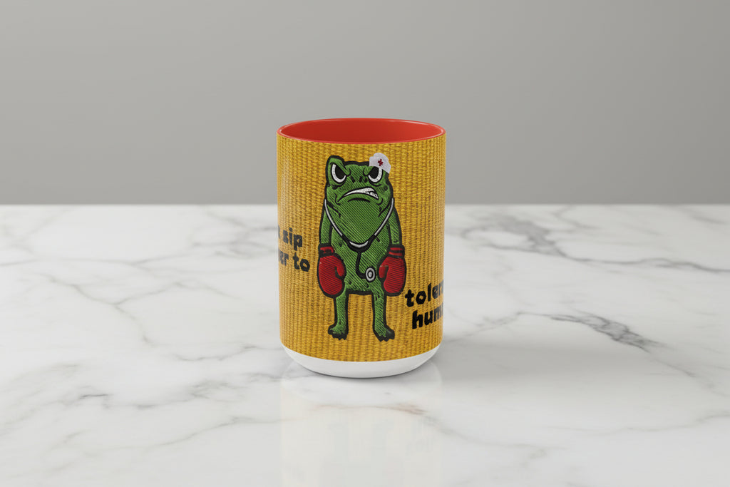 Boxing  Nurse Frog Coffee Mug (11, 15oz)