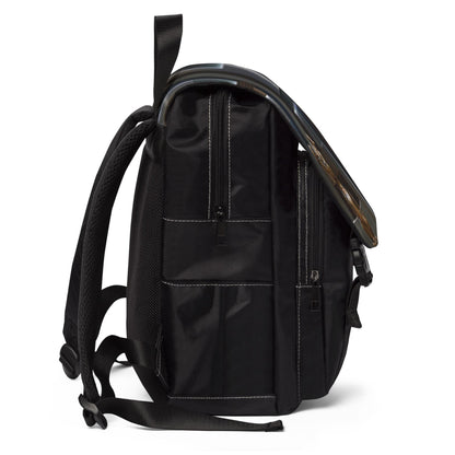 Upscale Metallic Medical Dog Shoulder Backpack