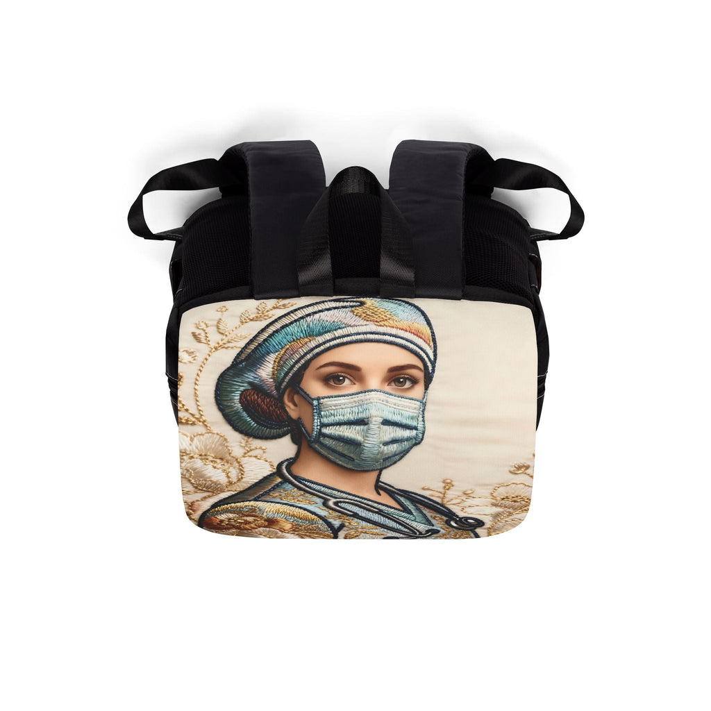 Floral Honor: Nurse Tribute Backpack