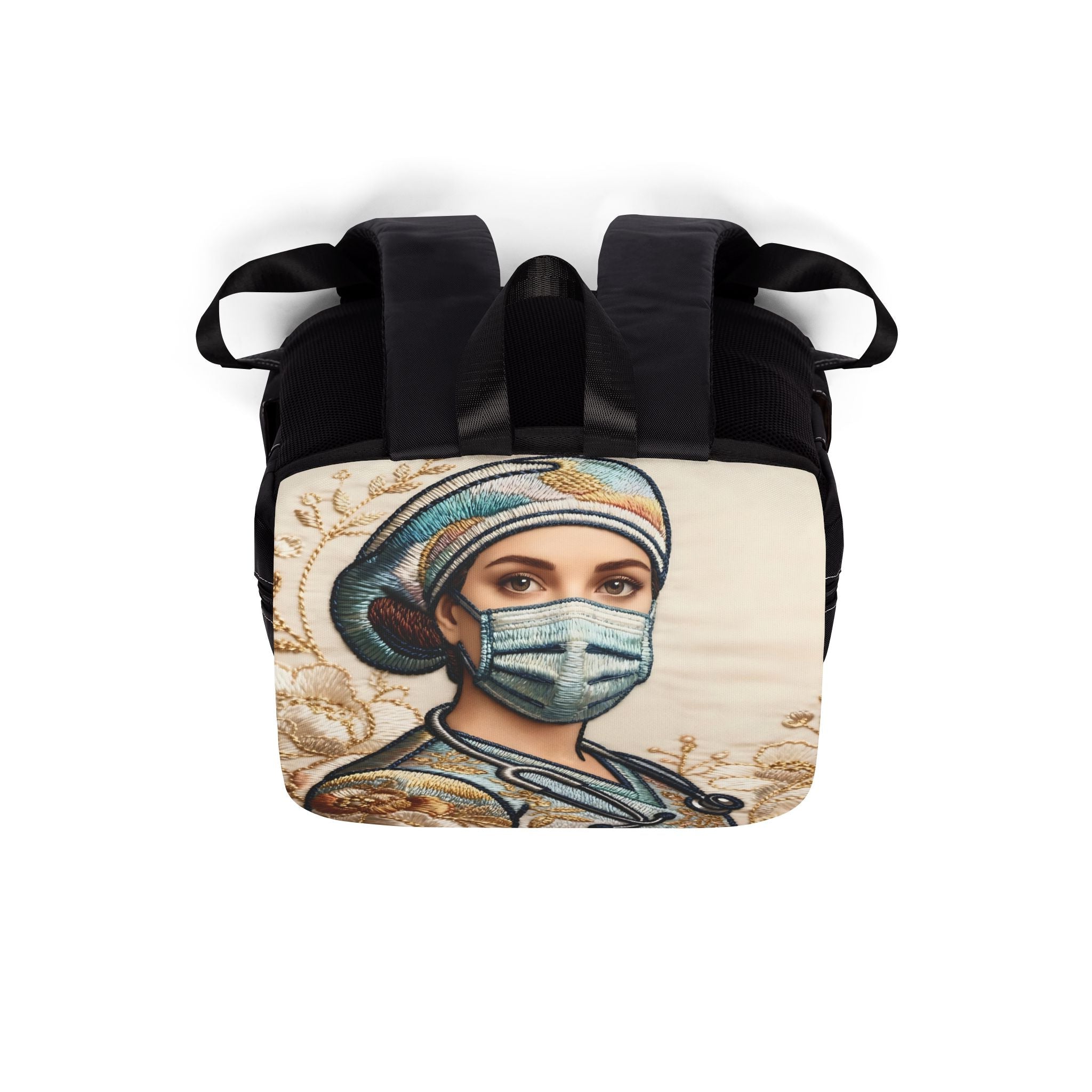 Floral Honor: Nurse Tribute Backpack