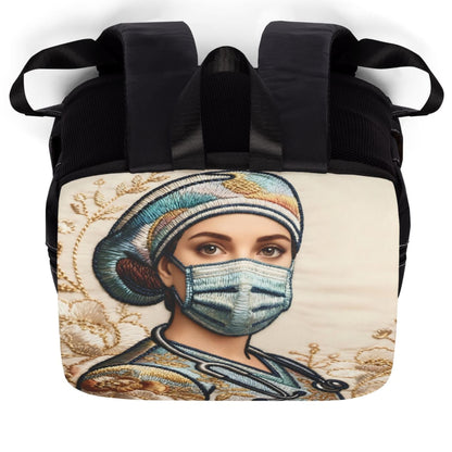 Floral Honor: Nurse Tribute Backpack