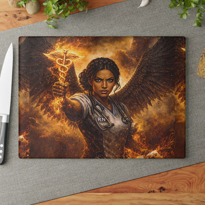 RN Ascension: Feathers — Fiery RN Guardian Cutting board