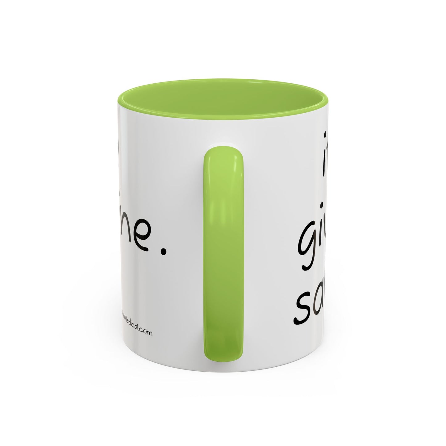 Nurse Sloth Coffee Mug — "it's giving Salty... Like Saline" Accent Mug