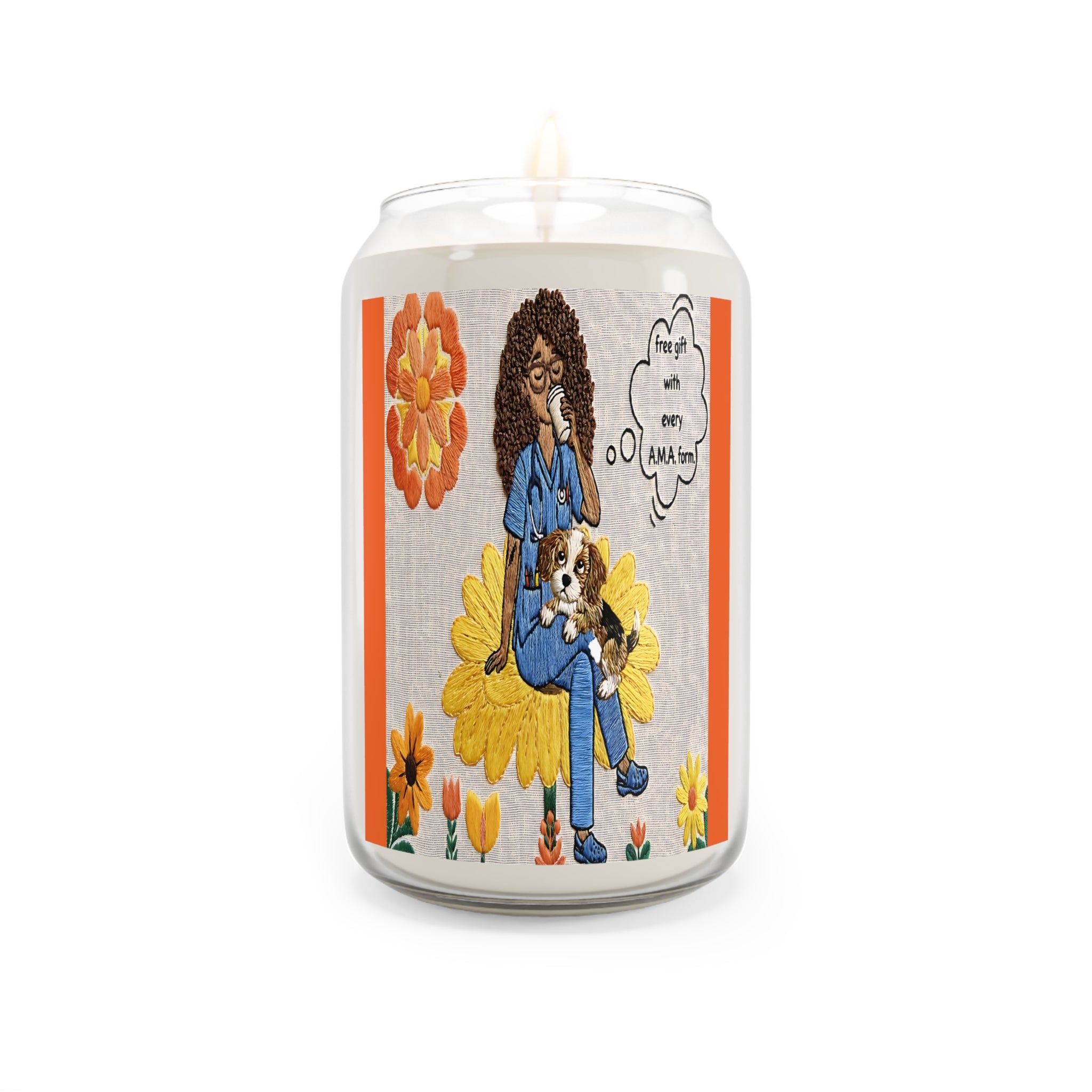 Soy Candle — 'A.M.A. Bloom: Nurse’s Reprieve Candle Scented Candle (13.75 oz)