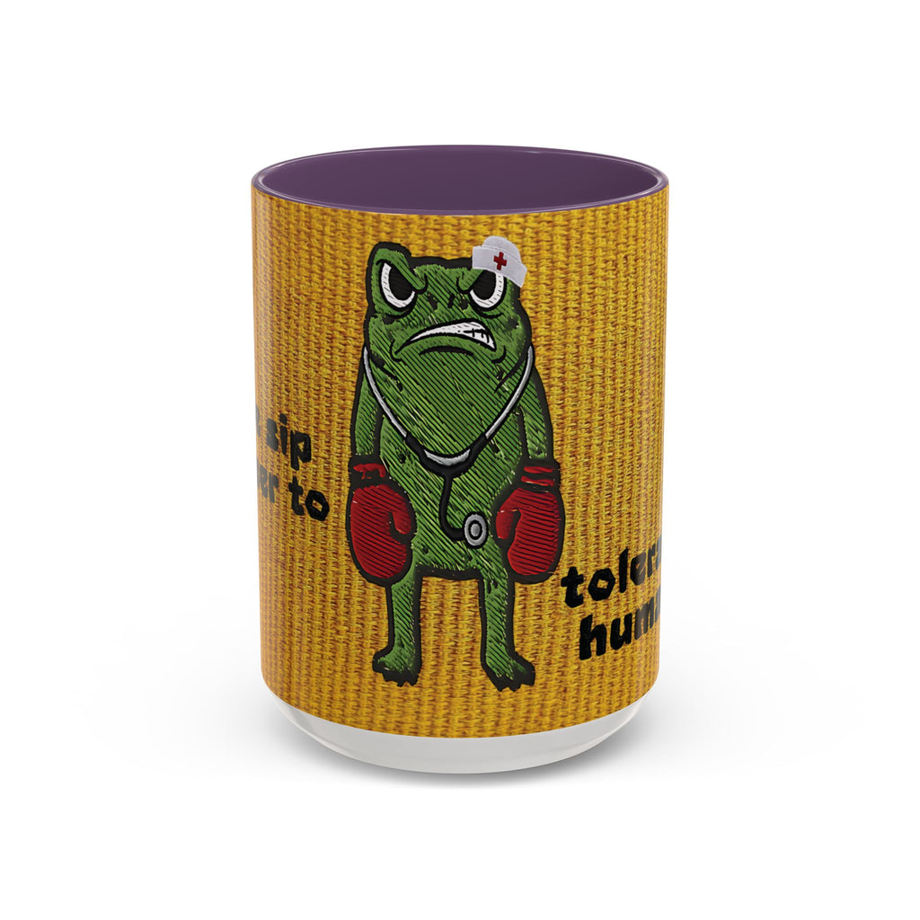 Boxing  Nurse Frog Coffee Mug (11, 15oz)