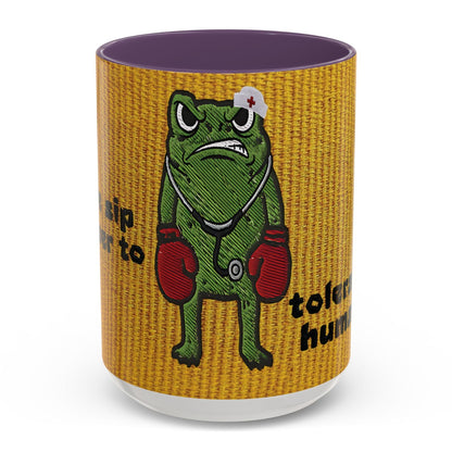 Boxing  Nurse Frog Coffee Mug (11, 15oz)
