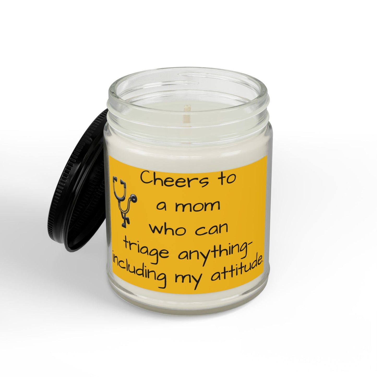Nurse Mom Soy Candle — "Cheers to a Mom Who Can Triage Anything" (4 & 9 oz)