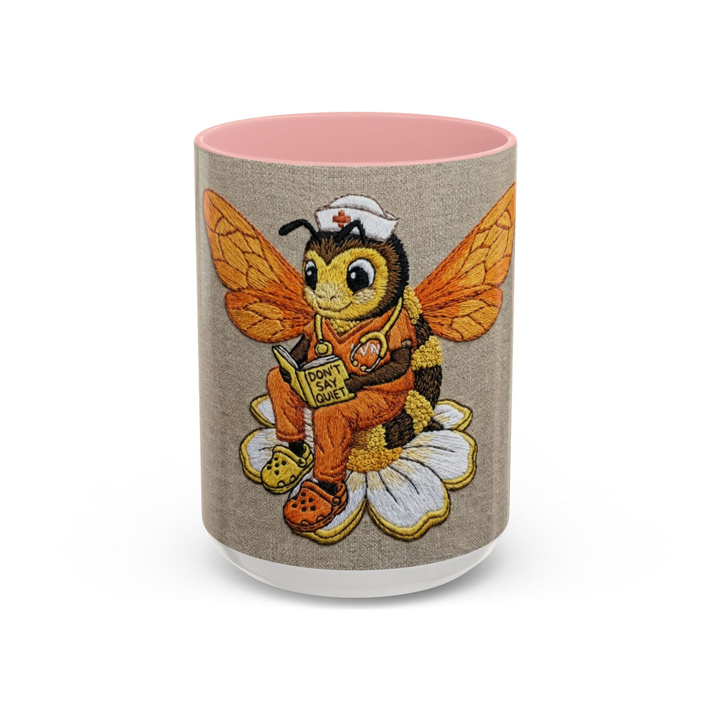 Bee Nurse Coffee Mug — Cute ‘Sleep Phy’ Floral Accent Mug (11/15oz)