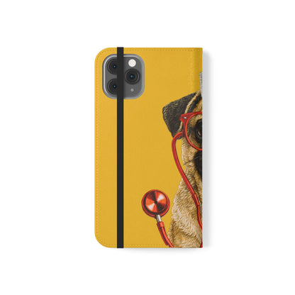 Pug Nurse Flip Phone Case – Cute Medical Phone Cover