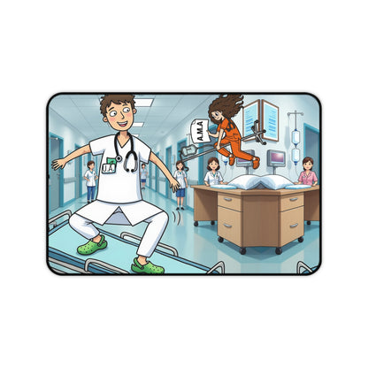 Nurse Desk Mat — Exclusive Hospital Cartoon Medical Office Mouse Pad