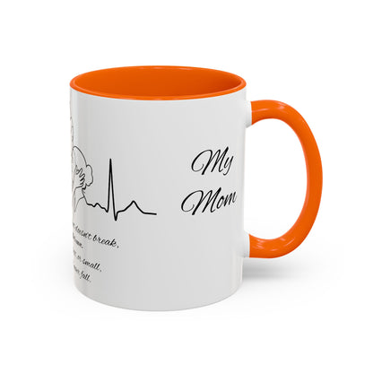 Mothers Day Mug Accent Coffee Mug (11, 15oz) The Heart Behind My Scrubs