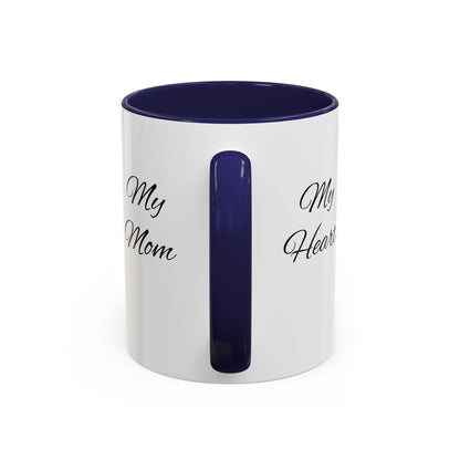 Mothers Day Mug Accent Coffee Mug (11, 15oz) The Heart Behind My Scrubs