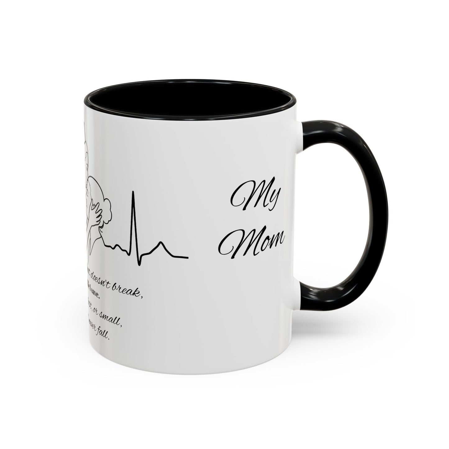 Mothers Day Mug Accent Coffee Mug (11, 15oz) The Heart Behind My Scrubs