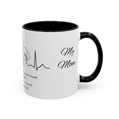 Mothers Day Mug Accent Coffee Mug (11, 15oz) The Heart Behind My Scrubs