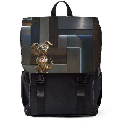 Upscale Metallic Medical Dog Shoulder Backpack