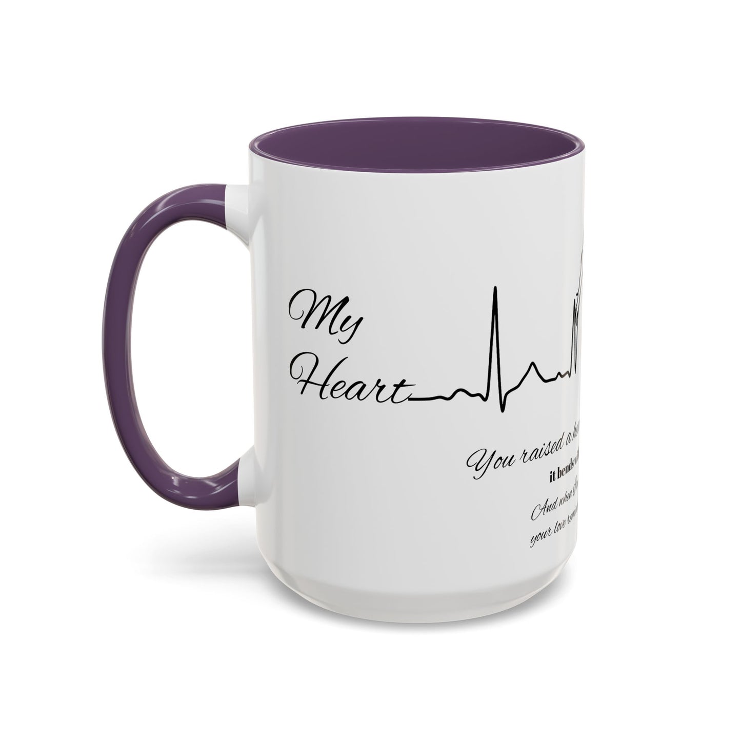 Mothers Day Mug Accent Coffee Mug (11, 15oz) The Heart Behind My Scrubs