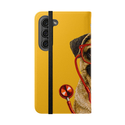 Pug Nurse Flip Phone Case – Cute Medical Phone Cover