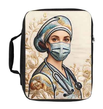 “Golden Shift” Embroidered Lunch Bag