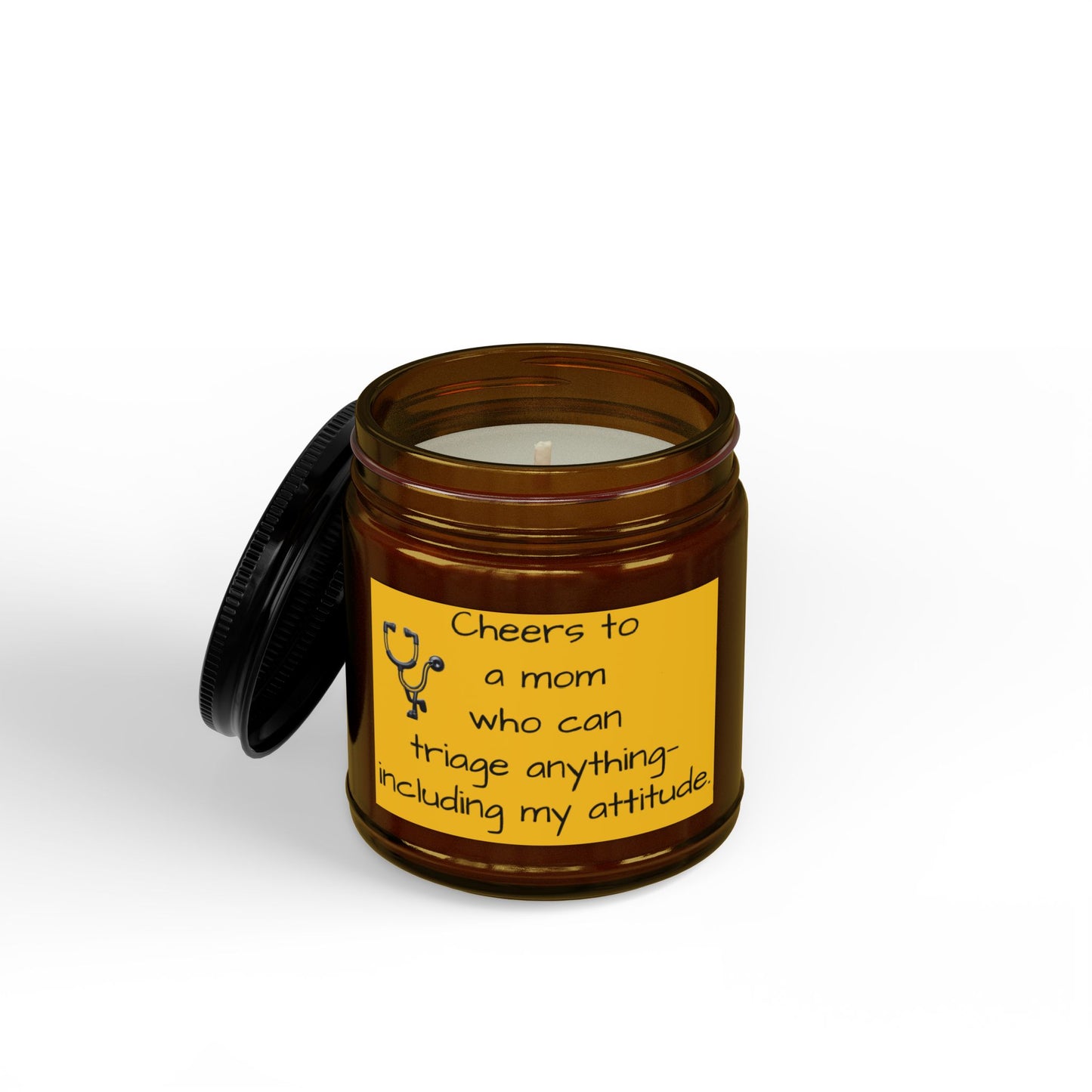 Nurse Mom Soy Candle — "Cheers to a Mom Who Can Triage Anything" (4 & 9 oz)
