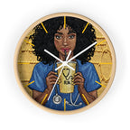 RN Coffee Nurse Wall Clock — Black Nurse Gift for Registered Nurses