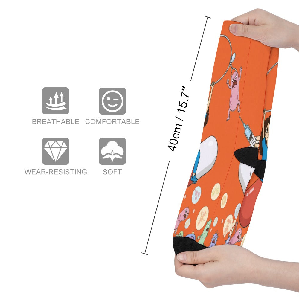 - Shift Warriors Socks — Germ‑Slayers Unite