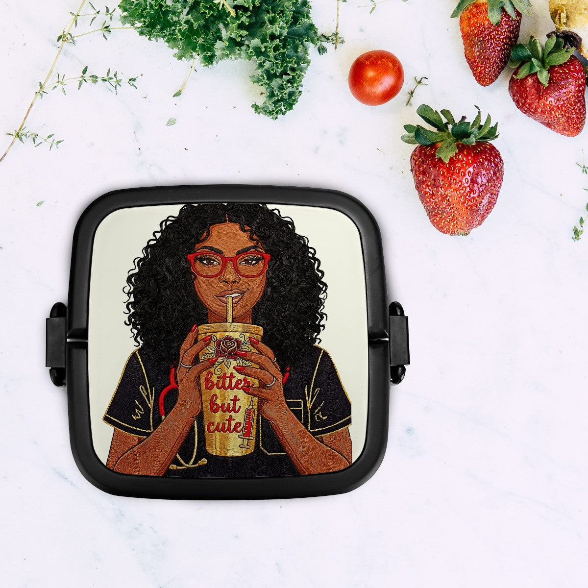 "Bitter but cute" Stackable Healthcare Bento Box