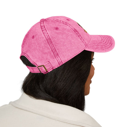 Embroidered Pug Nurse Vintage Cap — “colon: a punctuation mark that went too far.”