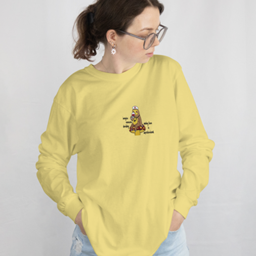 Sloth Nurse Mushroom Wine Sweatshirt