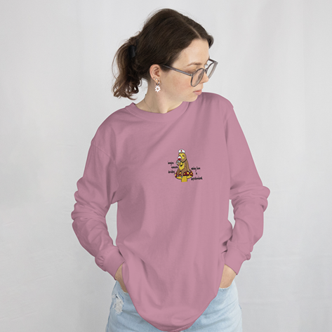 Sloth Nurse Mushroom Wine Sweatshirt