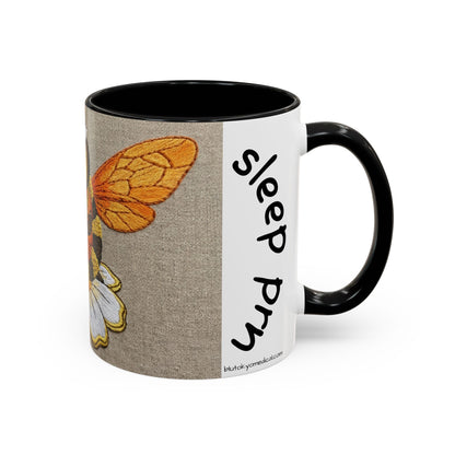 Bee Nurse Coffee Mug — Cute ‘Sleep Phy’ Floral Accent Mug (11/15oz)