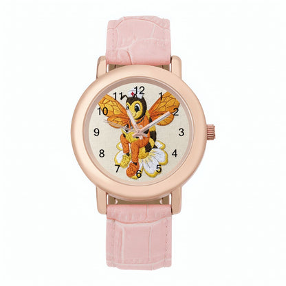 Bee-yond the call- L.V.N. Leather Watch