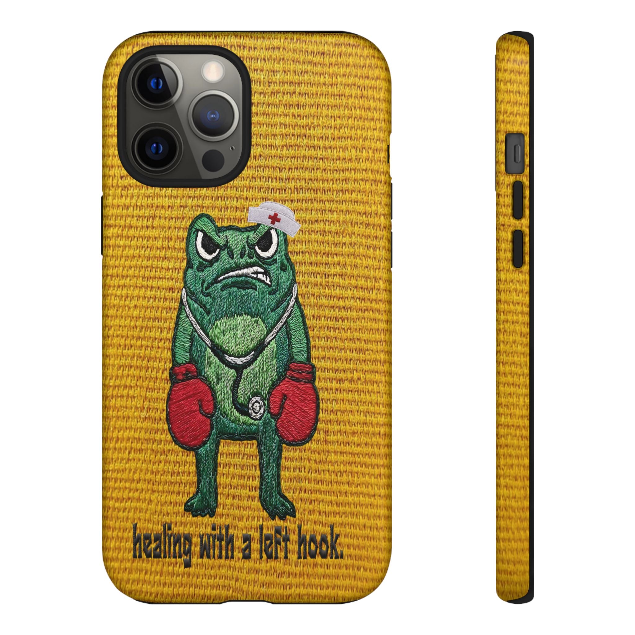 Tough Cases: 'Healing With a Left Hook' Boxing Nurse Phone Case